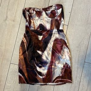 Pretty Little Thing silk dress